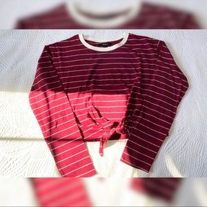 Long sleeve cropped top